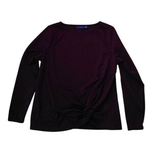 Apt. 9 Deep Purple Long Sleeve Top